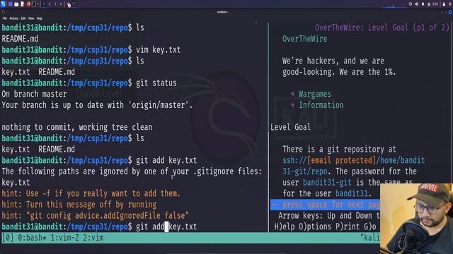 OverTheWire Bandit in Nepali Level 30 to 33 | Learning Linux in Nepali смотреть онлайн