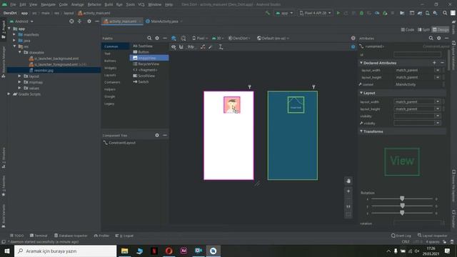 Sıfırdan Mobil Uygulama Dersleri 4 / Image View - Resim Ekleme / Android Studio смотреть онлайн