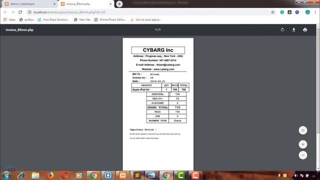 119 | Thermal Printer Invoice in php part 3| PHP 8||#code смотреть онлайн