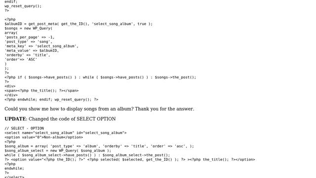 Wordpress: Show posts from WP Custom Post Type selected from a field in a metabox смотреть онлайн