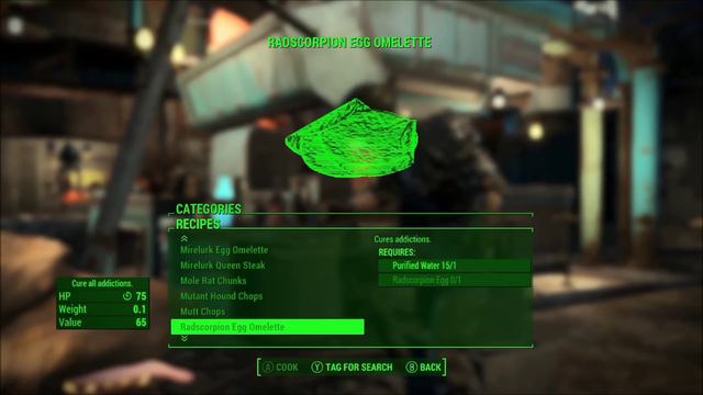 Fallout 4 Cook Food to Restore HP & Remove Radiation смотреть онлайн