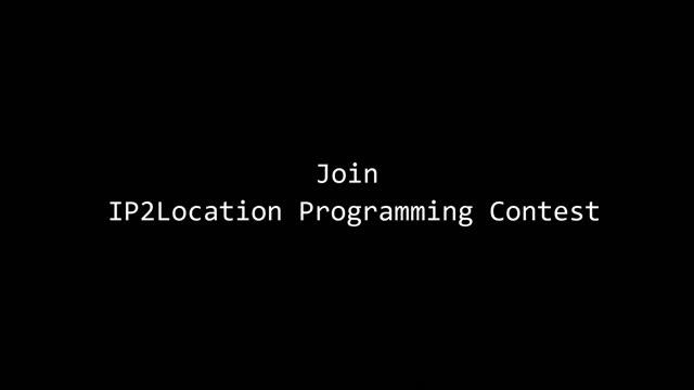 IP2Location Programming Contest 2022 смотреть онлайн