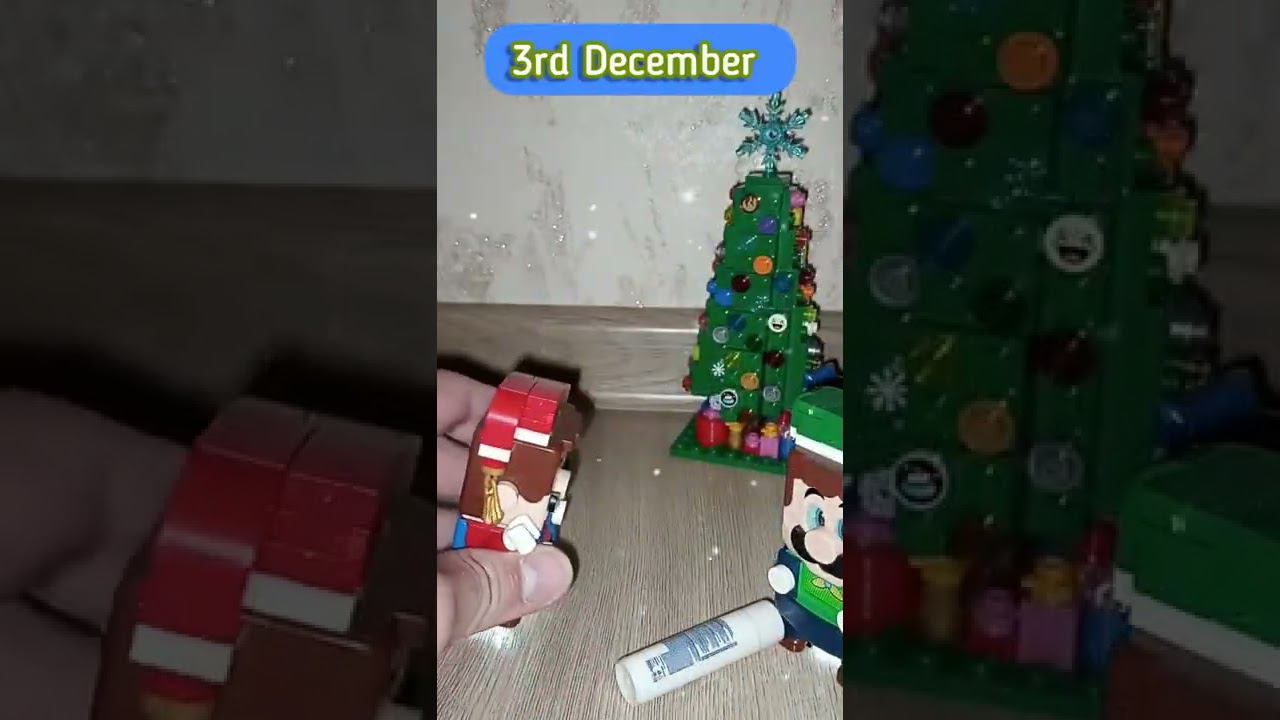 My Christmas & New Year Advent Calendar mini surprises by Lego Super Mario & Luigi. Day 3 #shorts смотреть онлайн