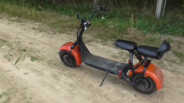 Электроскутер ситикоко прост в управлении! Уникальная устойчивость!