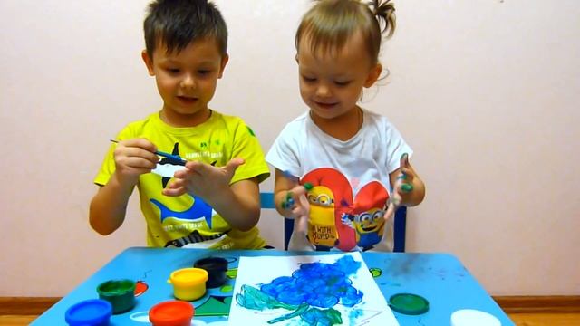 Пальчиковые краски / Учим фрукты / Название фруктов смотреть онлайн