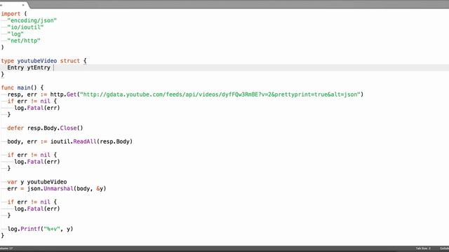 #2 - Using Go to fetch & parse JSON смотреть онлайн