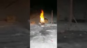 Испытания автономного устройства порошкового пожаротушения СФЕРА