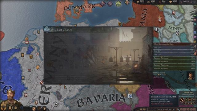 Crusader Kings III z DLC Friends and Foes - Tworzymy Święte Cesarstwo - 19 [PL] смотреть онлайн