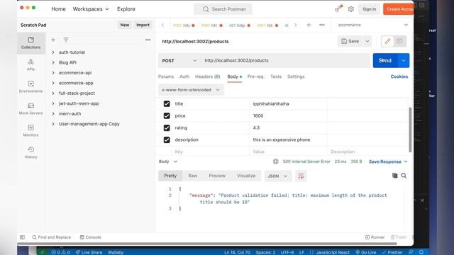 MongoDB bangla tutorial 16 : mongoose built-in schema validation смотреть онлайн