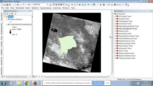 Clip Raster in ArcMap (Basic processing in GIS) смотреть онлайн
