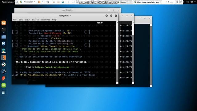 Man in the Middle Attack (ARP & DNS spoofing) смотреть онлайн
