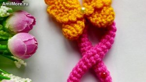 Амигуруми: схема Магнит 8 Марта. Бабочка | Игрушки вязаные крючком