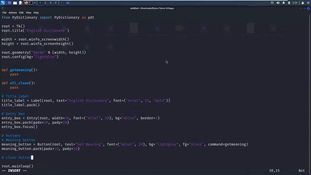 English Dictionary | Python Tkinter Mini Projects - Leisure Codes смотреть онлайн