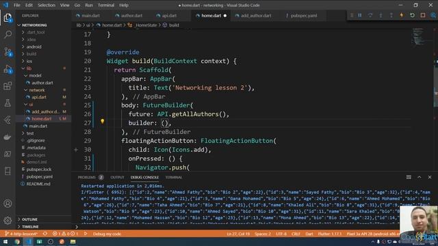76- Flutter Networking - http - fetch list of data from the internet and display on ListView(Arabic смотреть онлайн
