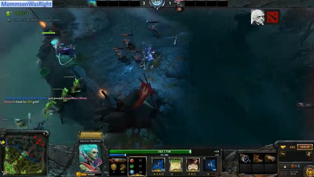 Mommsenwasright plays the DOTA 2 tutorial 003 смотреть онлайн