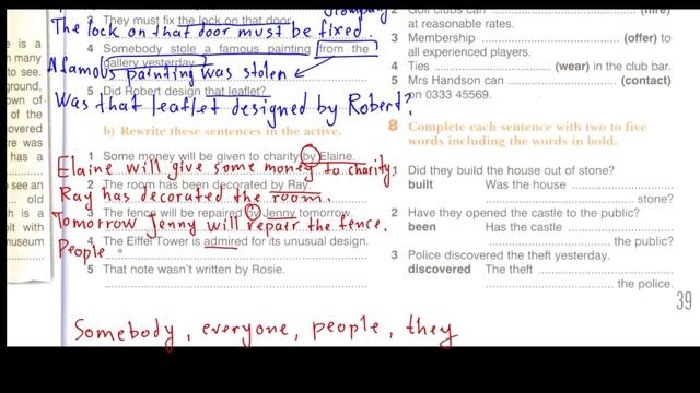 Enterprise Elementary - WB - Unit 9 - применение Passive Voice смотреть онлайн