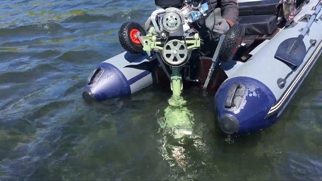 Транцевые колеса на струбцинах с тяжелым мотором смотреть онлайн