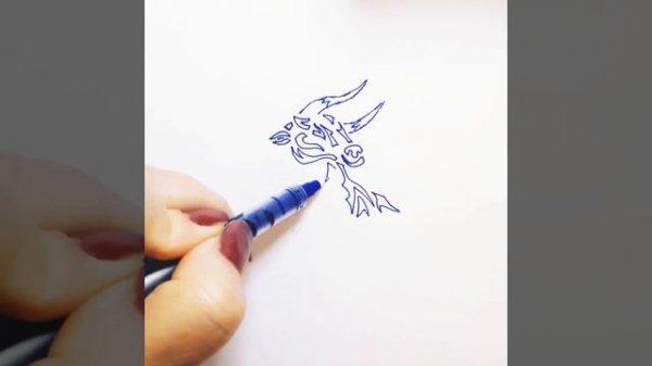Как нарисовать Зодиак Телец||How to draw a zodiac Taurus