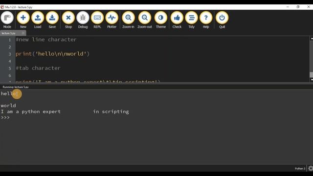 Lecture#5 | Escape Sequence | Python programming course from beginning level to pro level смотреть онлайн