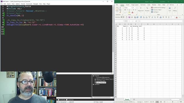 Copying data from Excel with AutoHotkey | Automate copying excel data смотреть онлайн