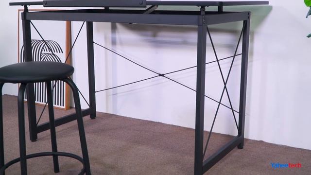 Yaheetech Wooden Drafting Table (Square Frame) #draftingtable