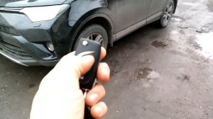 Автозапуск со штатного ключа Toyota Rav4
