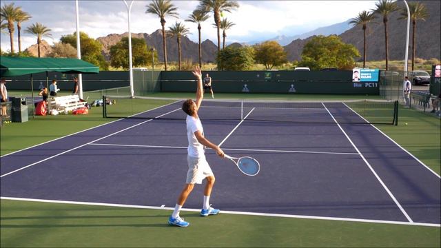 Daniil Medvedev Serve Slow Motion (Back View) - ATP Serve Technique
