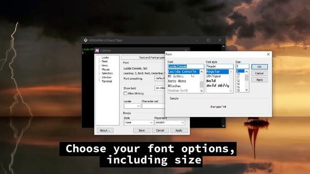 Mingw Bash Shell: How to Change Font Size and Resize screen смотреть онлайн