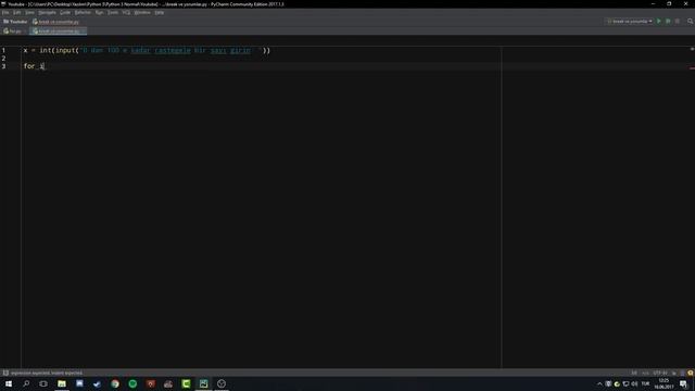 Python 3.6 Dersleri #12 | break Deyimi ve #yorumlar смотреть онлайн