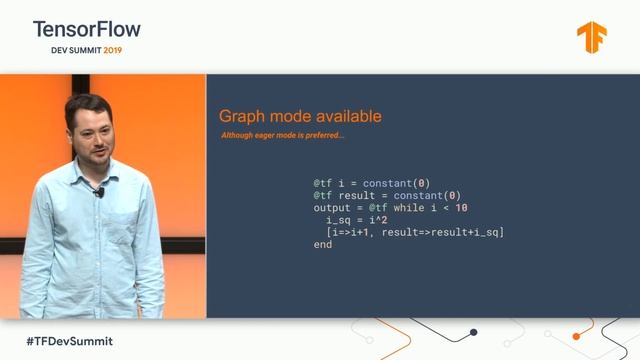 TensorFlow.jl: A Julia Front End to the TensorFlow World (TF Dev Summit '19) смотреть онлайн