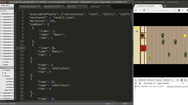 17 Loading Levels from JSON Files HTML5 Mobile Game Development смотреть онлайн