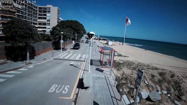 Timelapse Sant Vicenc de Montalt - Platja 12-09-2019 смотреть онлайн