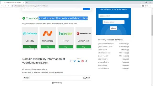 How to Check Domain Availability in 2020 | Domain Checker Tool | WhoisTools смотреть онлайн