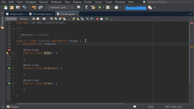Learn Java - Abstraction (Interfaces) смотреть онлайн