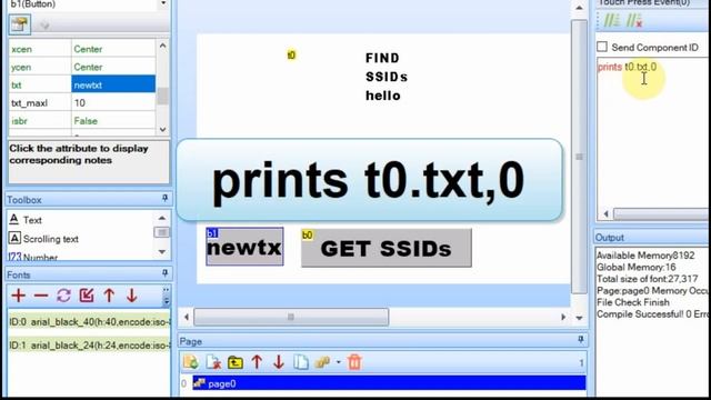 177 #ESP32 WIFI with the #Nextion Display with a multi-line text object #best смотреть онлайн