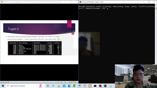 Modul 5 Fungsi - Fungsi Pustaka MySQL (Lanjutan) No. 2 Menampilkan data barang смотреть онлайн