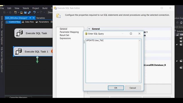 SSIS (04): Execute SQL Task, Variable - store the return value as variable смотреть онлайн
