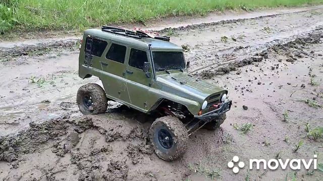 Rc Uaz Hunter.Hard body.1/7 scale. смотреть онлайн
