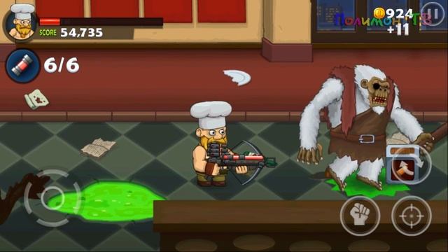 ? КРОВАВЫЙ ПОВАР против ОВОЩЕЙ в игре bloody harry. Мультяшная игра про зомби смотреть онлайн