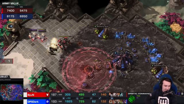 This entire video is 1 epic game. New patch SC2 - ByuN vs Dark смотреть онлайн