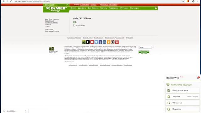 Dr Web - где и как скачать, установка ключа / 100% работающий способ / Пошаговая инструкция смотреть онлайн