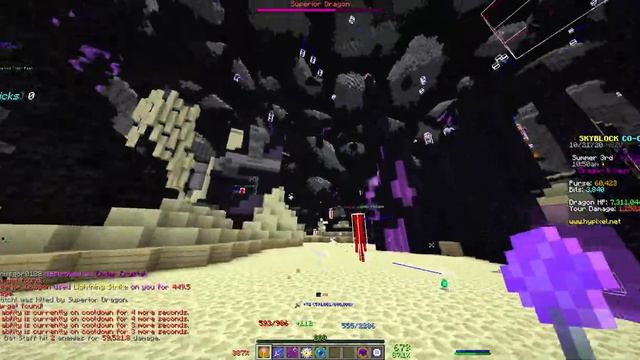 ПРИЗВАЛ ВО 1 СУПЕРИОР ДРАКОНА !!!! hypixel SkyBlock смотреть онлайн