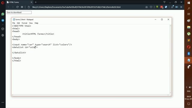 Datalists | HTML part 16 смотреть онлайн