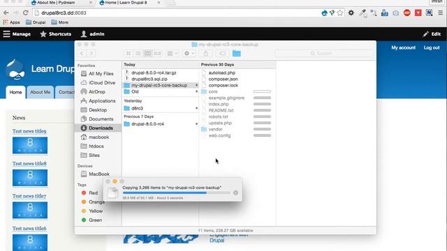 Learn Drupal 8 - How to upgrade drupal 8 core and contribute modules смотреть онлайн