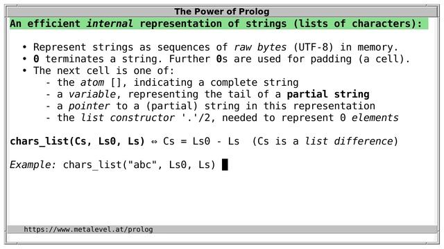 Representing Strings in Prolog смотреть онлайн