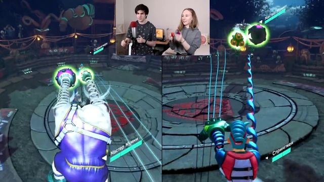 Управляем КИБОРГАМИ на Нинтендо Свитч, Парень VS Девушка в ARMS на Nintendo Switch + ВЕБКА