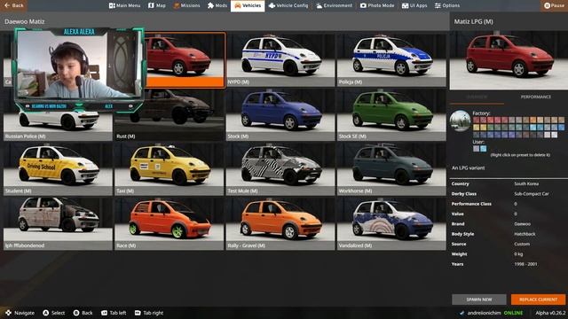 BeamNG drive noul mod matiz смотреть онлайн
