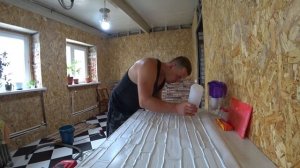 Кухня!!!Клеем Пвх панели- Сланец Натуральный!!!