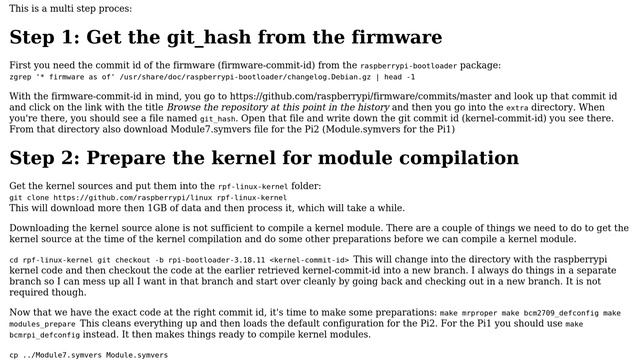 How do I get the configuration and Module.symvers for a Raspbian kernel to compile a loadable... смотреть онлайн