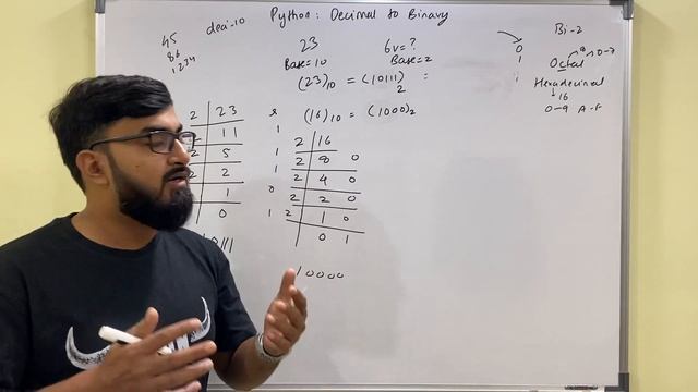 Python program to convert decimal number to binary in Hindi | CBSE Class 11 & 12 Computer Science смотреть онлайн